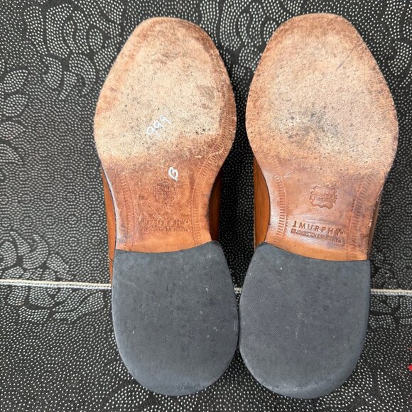 Johnston & Murphy Mens Tan Leather Oxford Shoes 11M - Picture 8 of 9